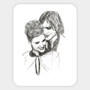 Ashton Kutcher & Demi Moore Sticker